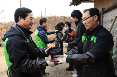 김천에서 1사1촌 봉사활동 시행