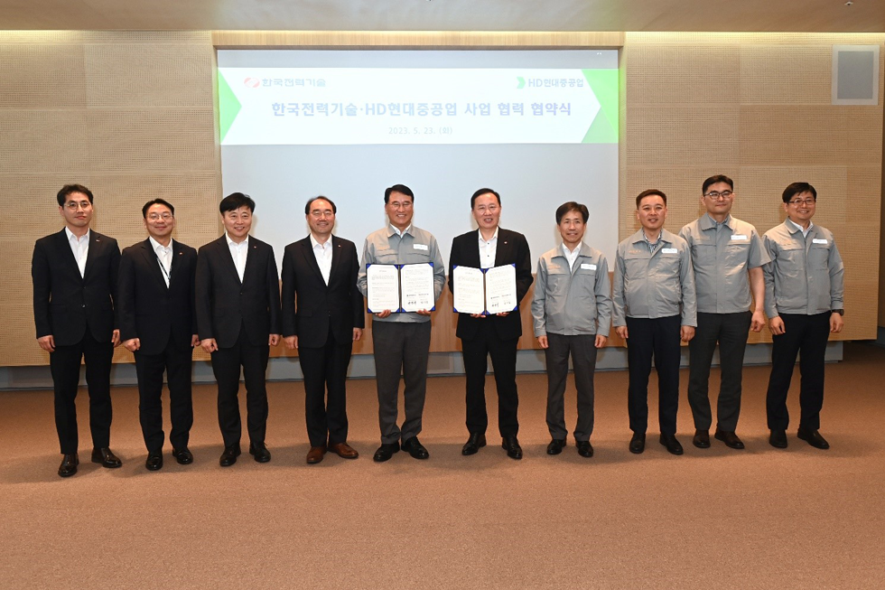 KEPCO E&C signed an MOU with HD Hyundai Heavy Industries on SMR-powered ships